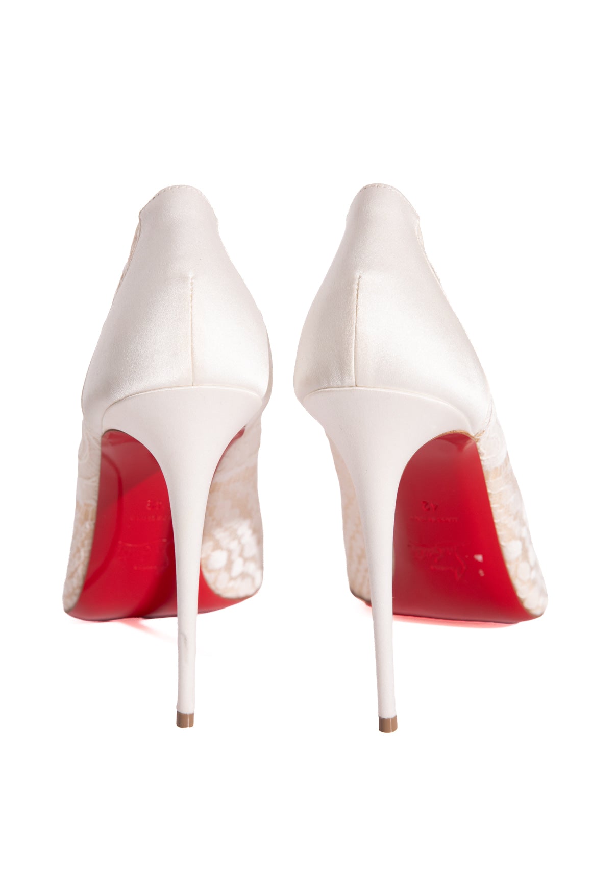 LOUBOUTIN Follies Lace 10mm Pumps (Sz. 42)