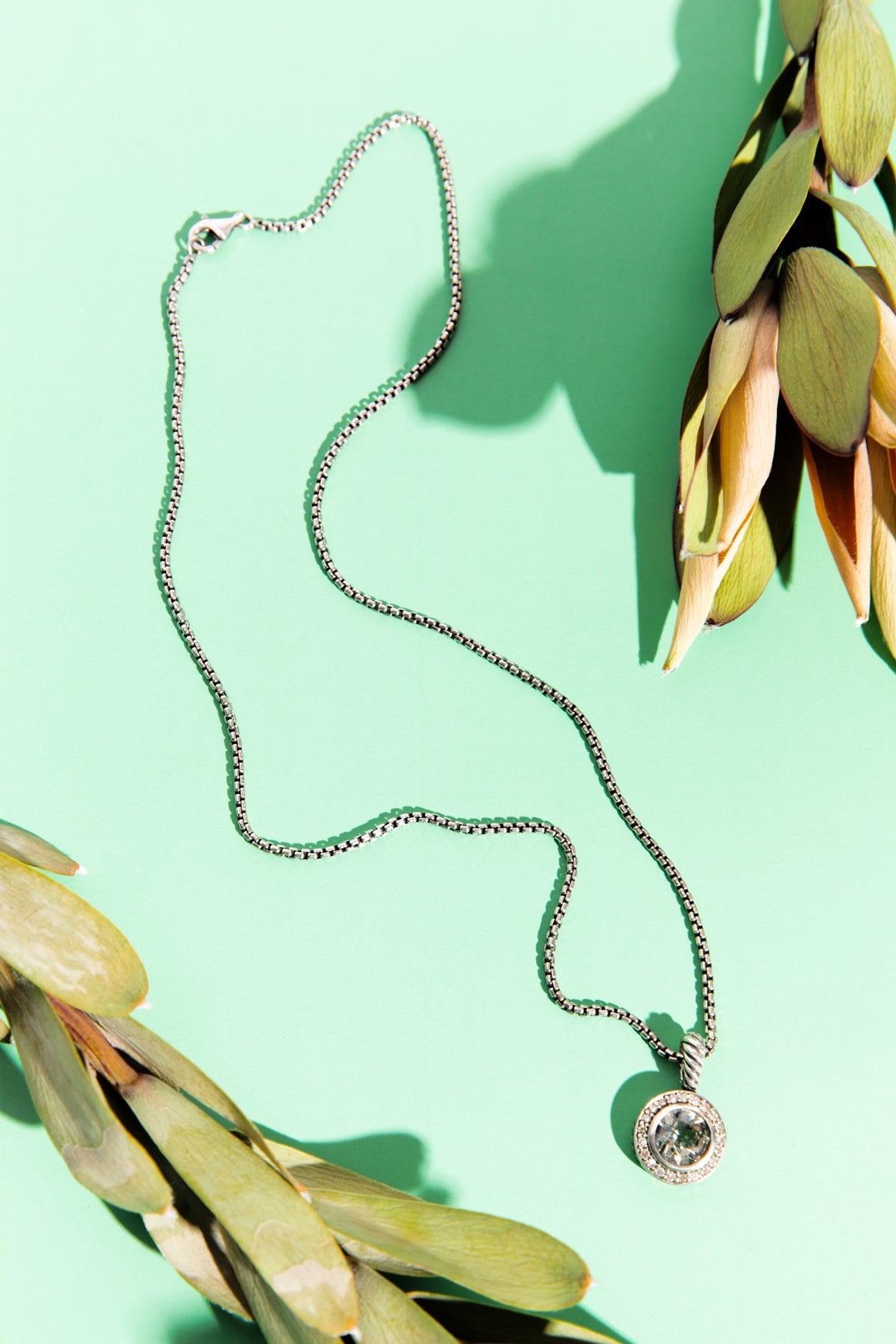 DAVID YURMAN Silver and Prasiolite Petite Cerise Necklace