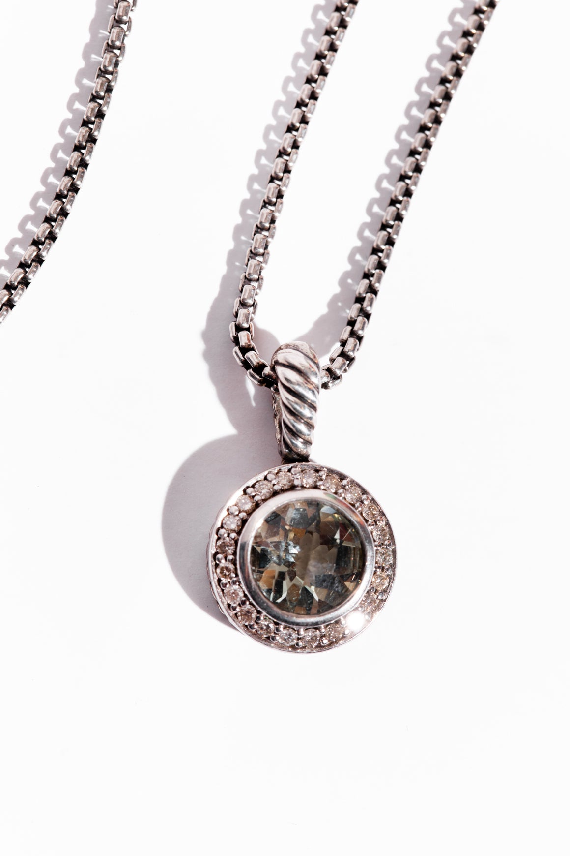 DAVID YURMAN Silver and Prasiolite Petite Cerise Necklace