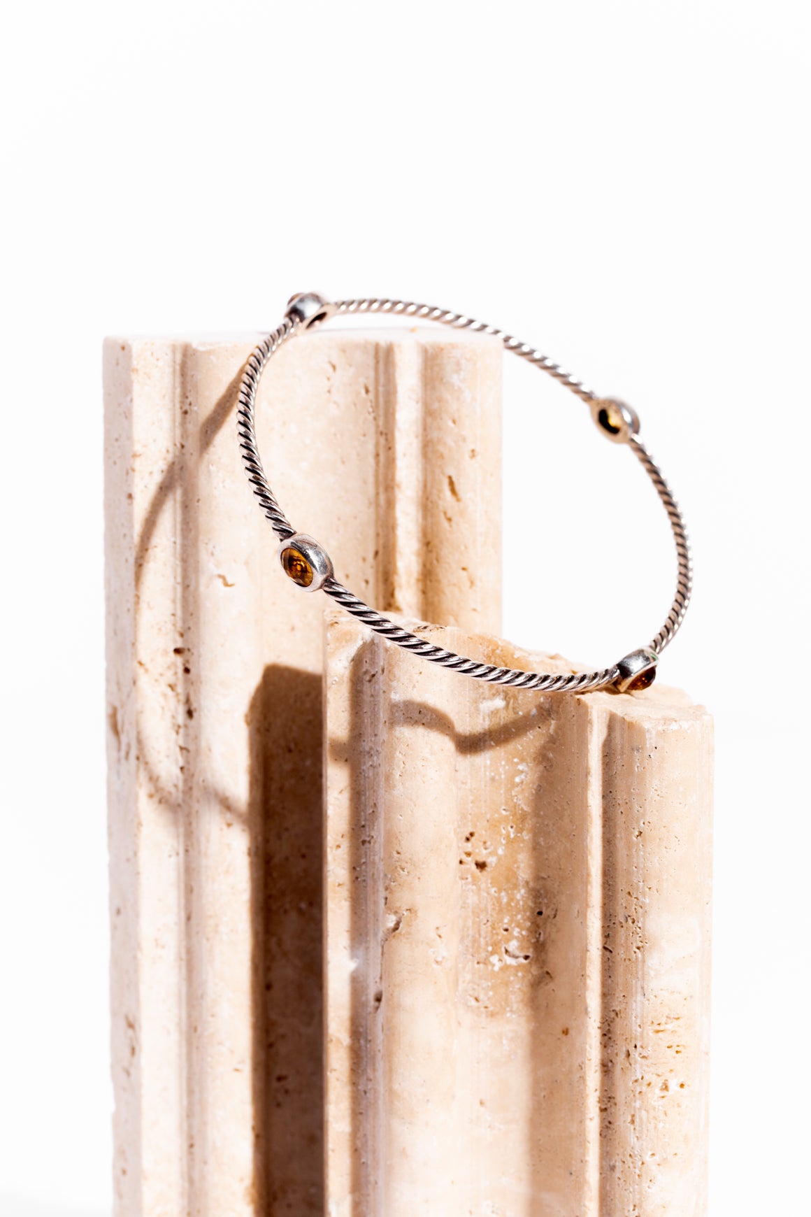 DAVID YURMAN Silver and Citrine Color Classics Bangle