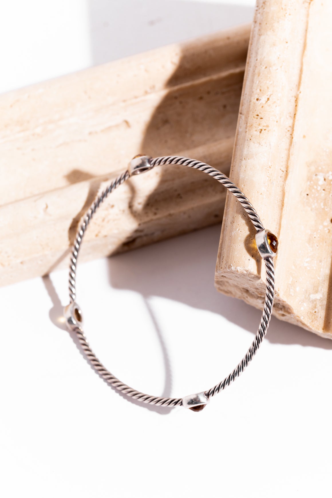 DAVID YURMAN Silver and Citrine Color Classics Bangle