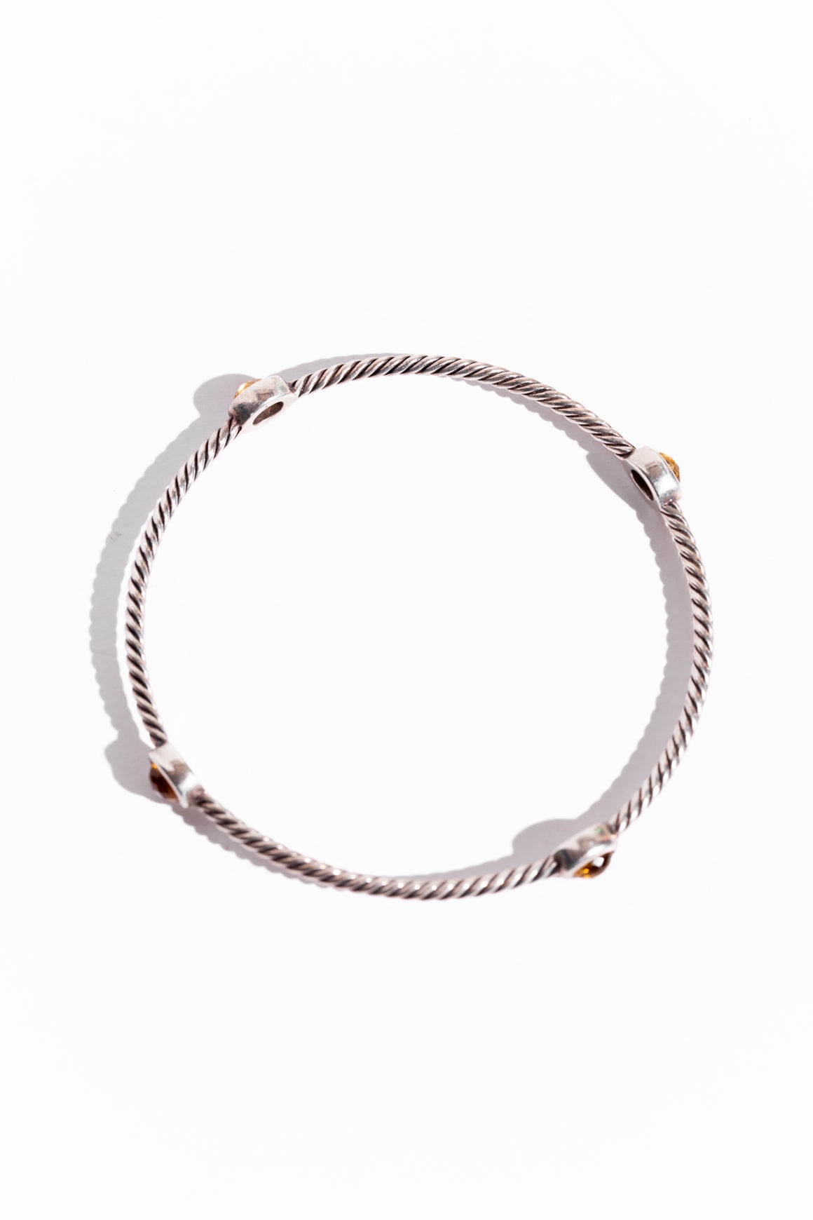 DAVID YURMAN Silver and Citrine Color Classics Bangle