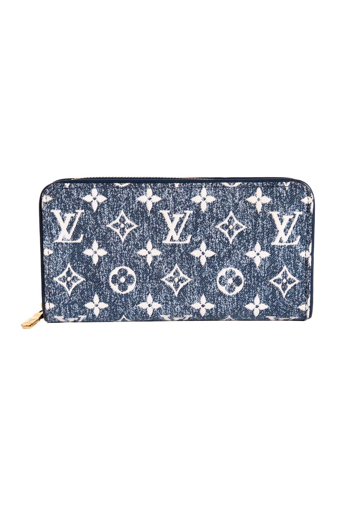 LOUIS VUITTON Denim Monogram Zippy Wallet