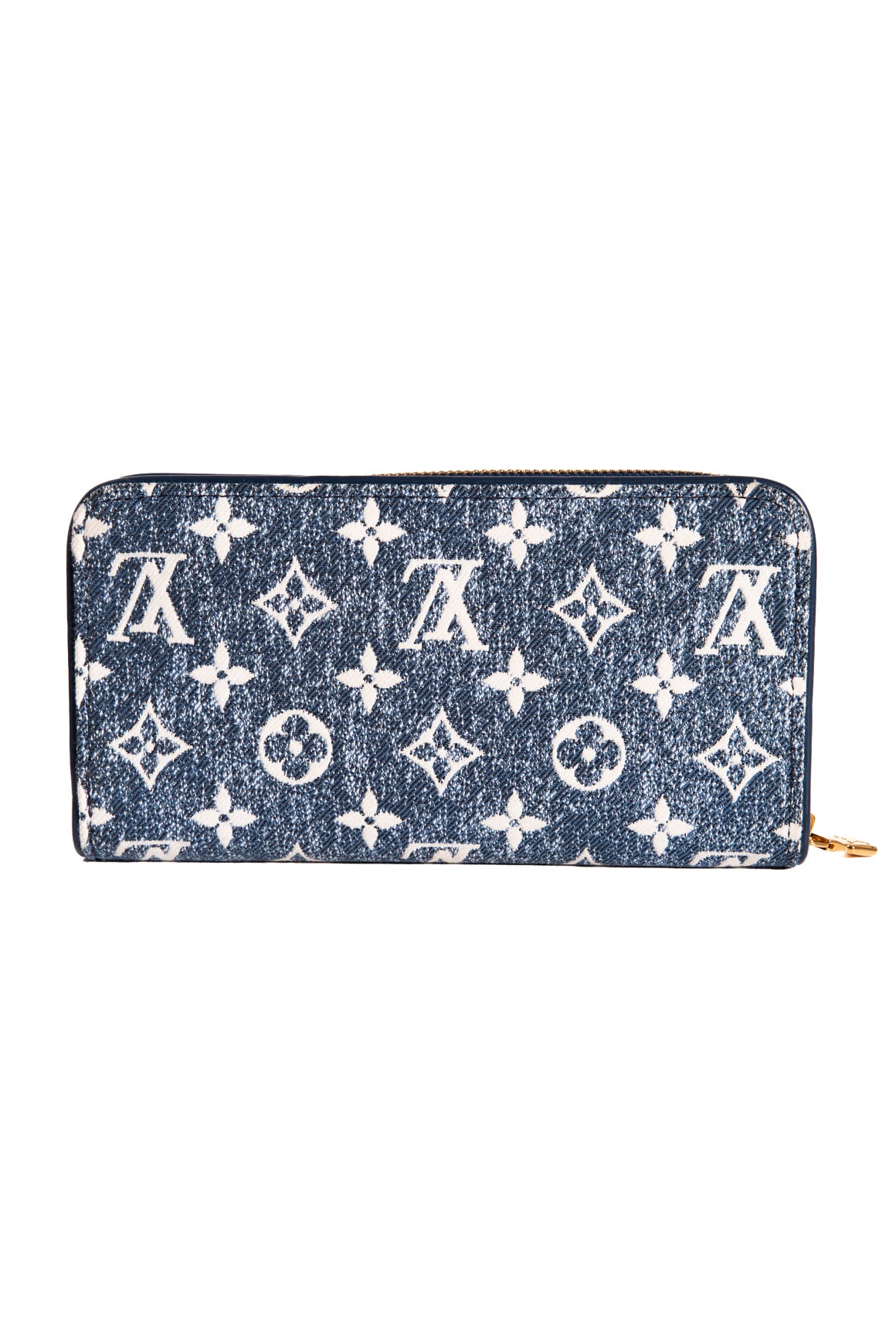 LOUIS VUITTON Denim Monogram Zippy Wallet