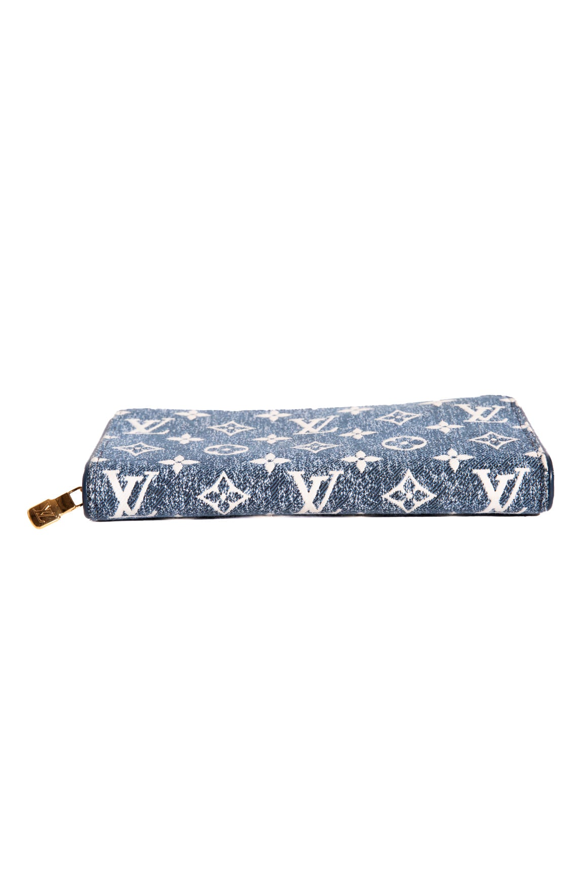 LOUIS VUITTON Denim Monogram Zippy Wallet