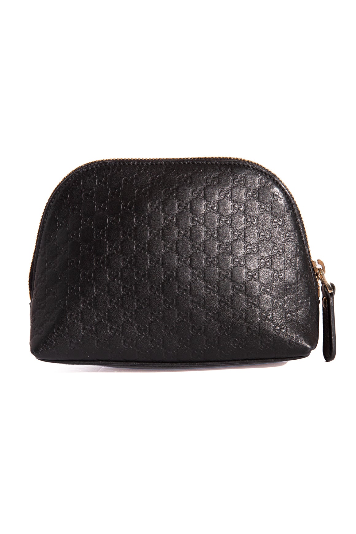 GUCCI Black Microguccissima Mini Leather Pouch