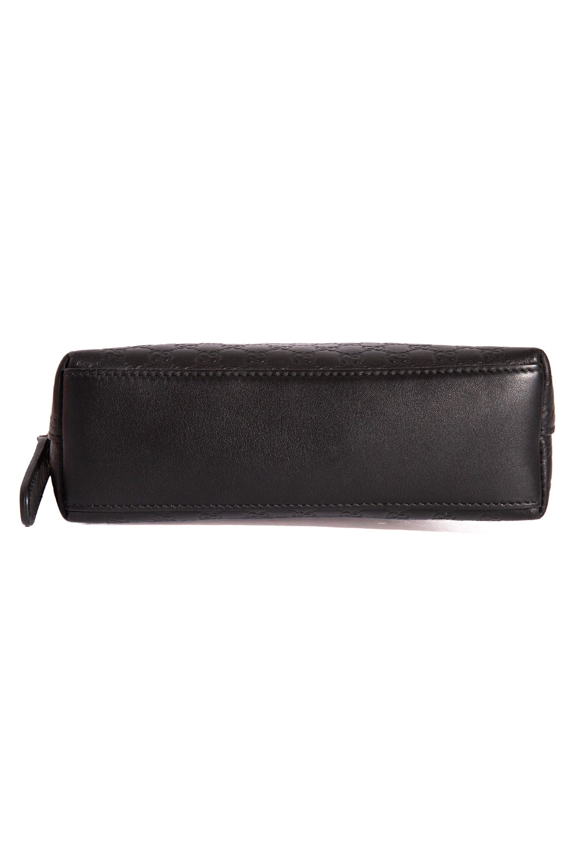 GUCCI Black Microguccissima Mini Leather Pouch