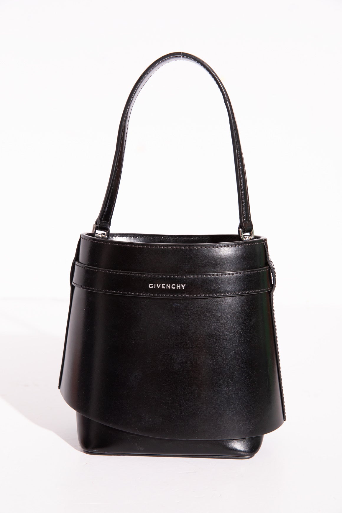 GIVENCHY Black Shark Lock Bucket Bag