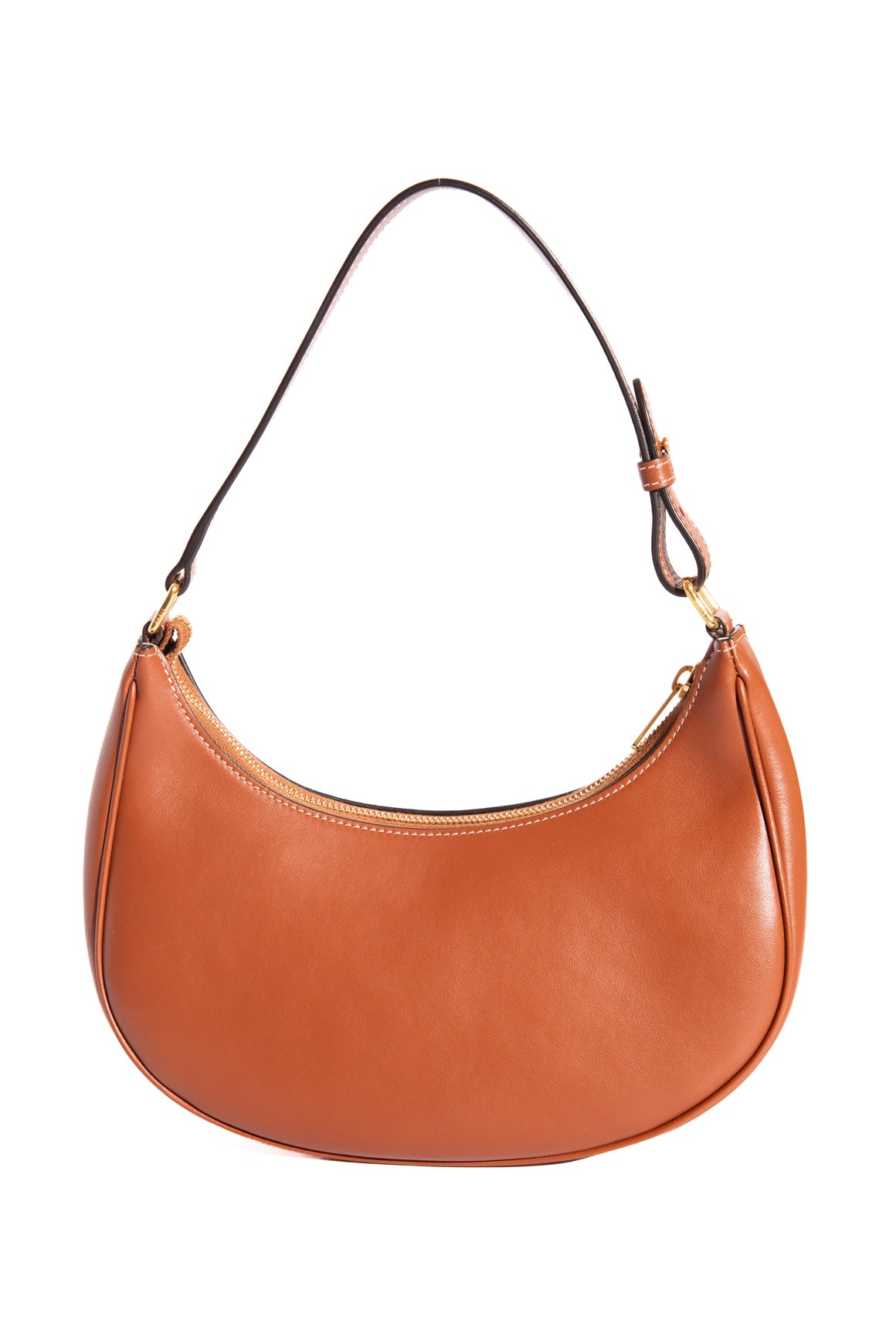 CELINE Tan Leather Stitched Triomphe Ava Bag