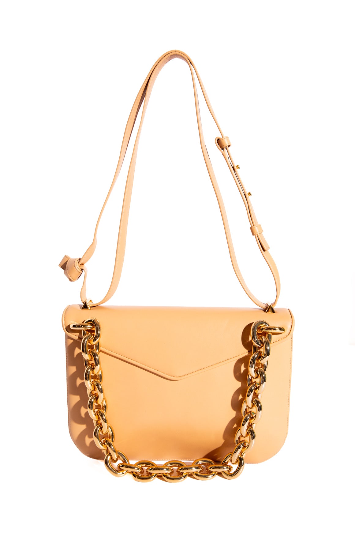 BOTTEGA VENTA Tan Leather Mount Bag