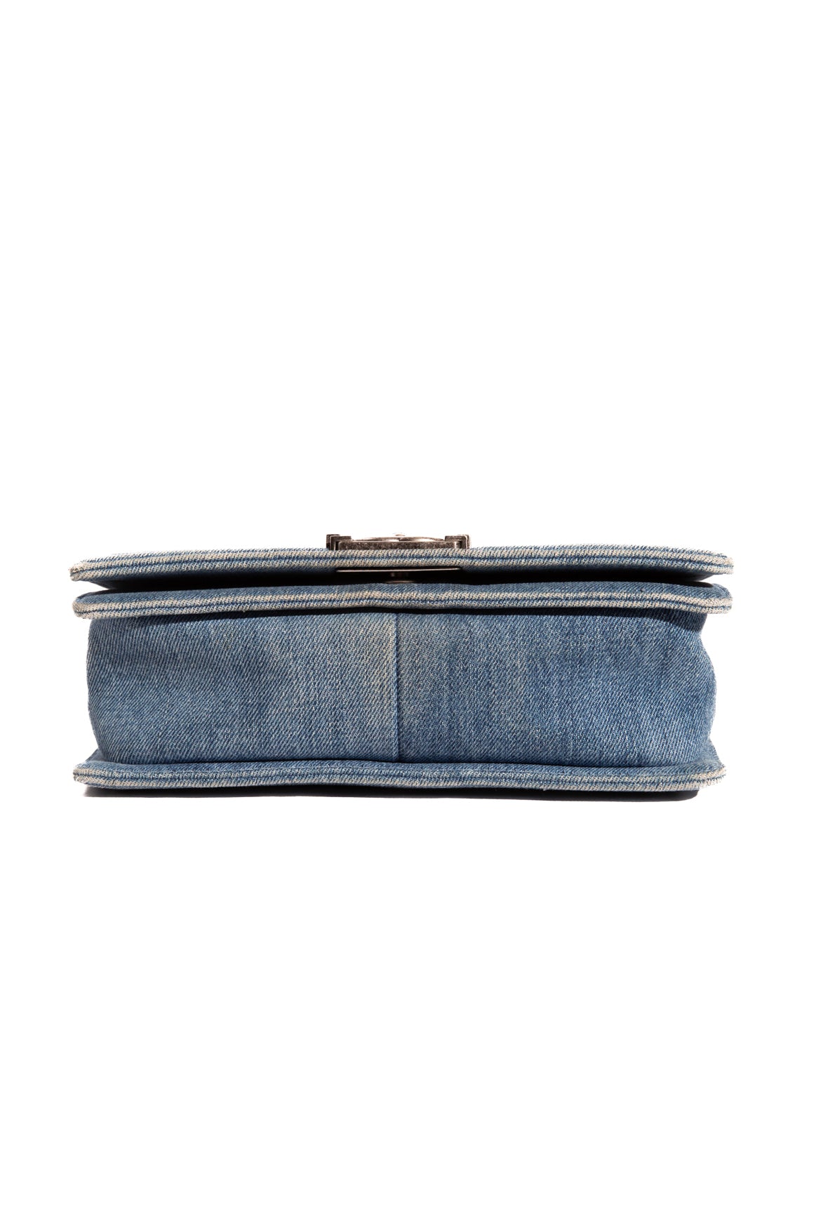 CHANEL 2013 Aged Denim Boy Bag - Medium