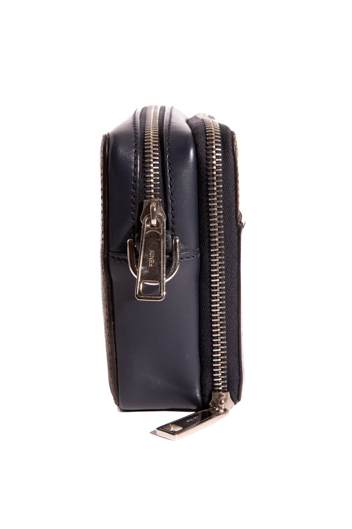 FENDI Navy Calf Leather Camera Bag