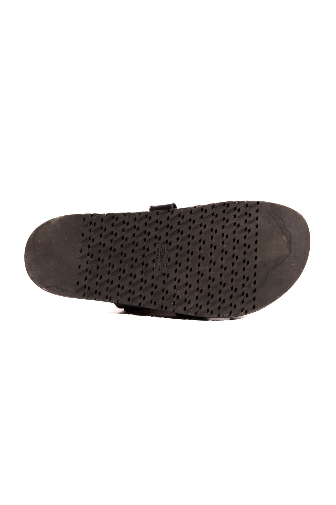 HERMES Black Chypre Velcro Sandals (Sz. 39)
