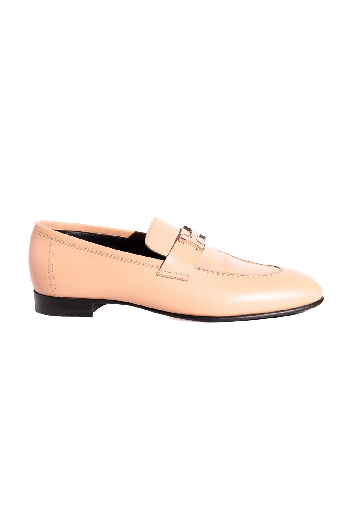 HERMES Nude leather Loafers (Sz. 38)