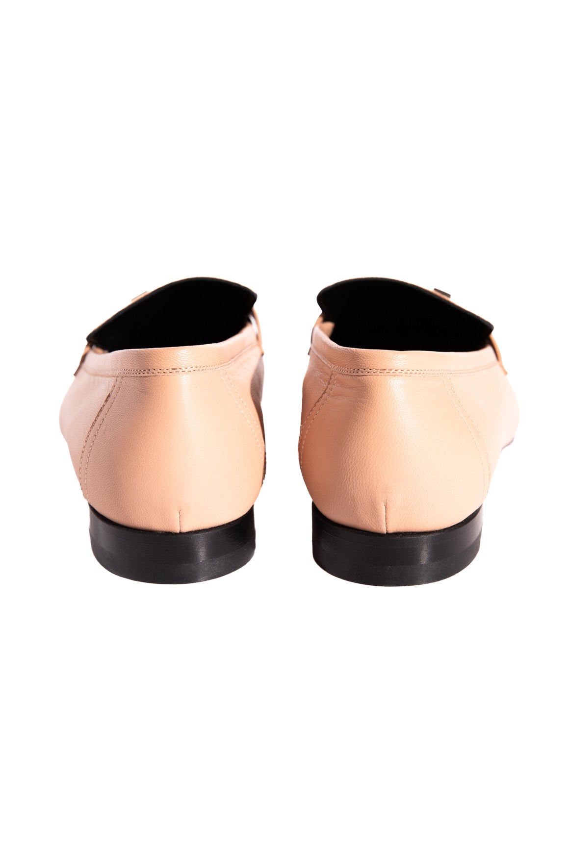 HERMES Nude leather Loafers (Sz. 38)