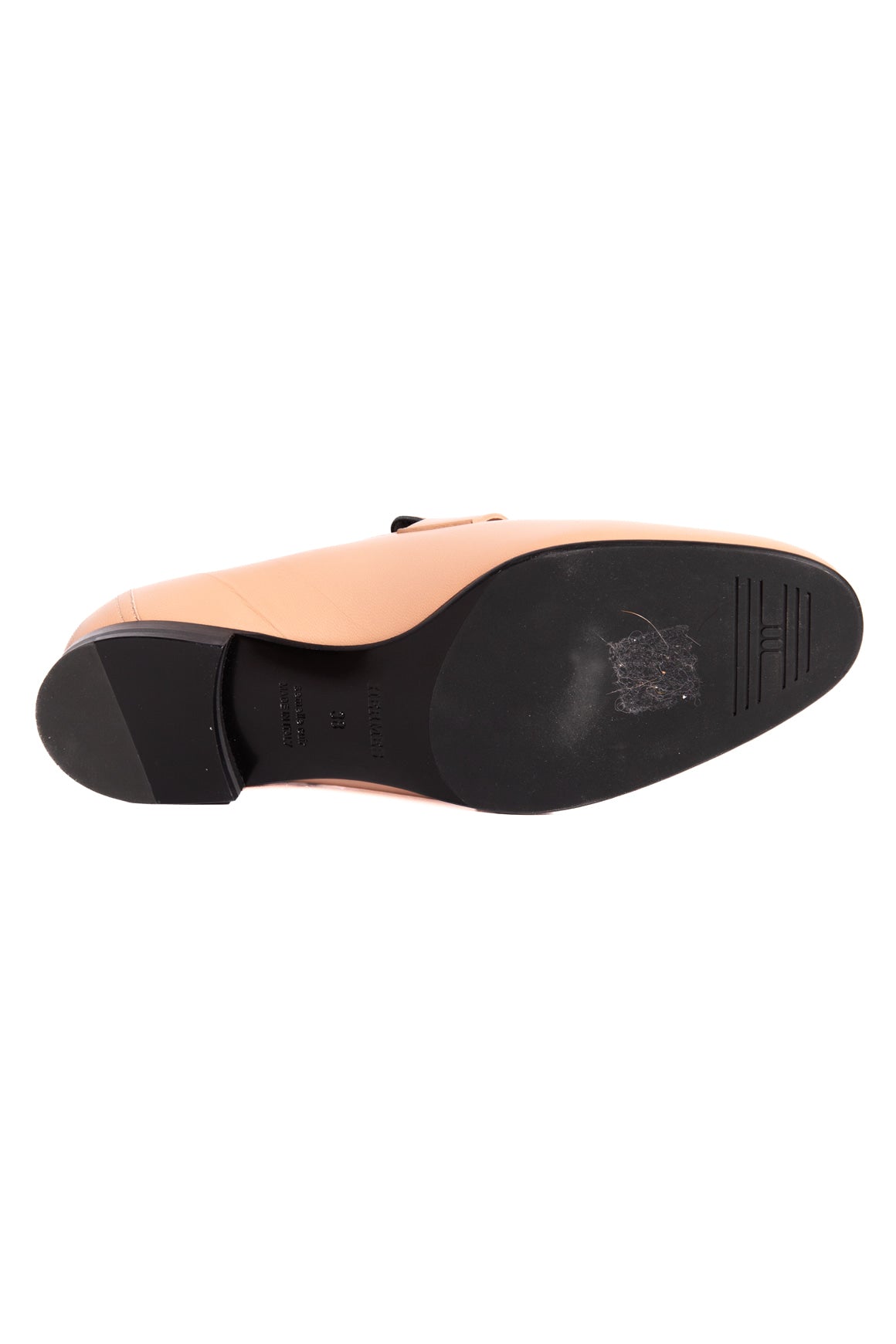 HERMES Nude leather Loafers (Sz. 38)