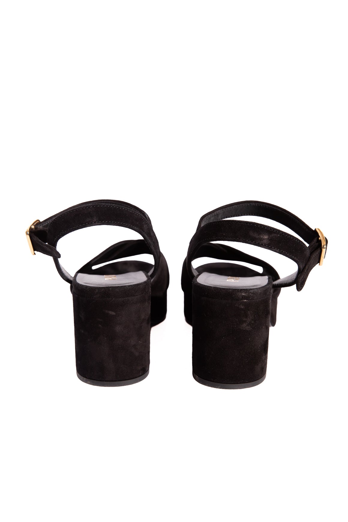 PRADA Black Suede Platform Sandal (Sz. 37)