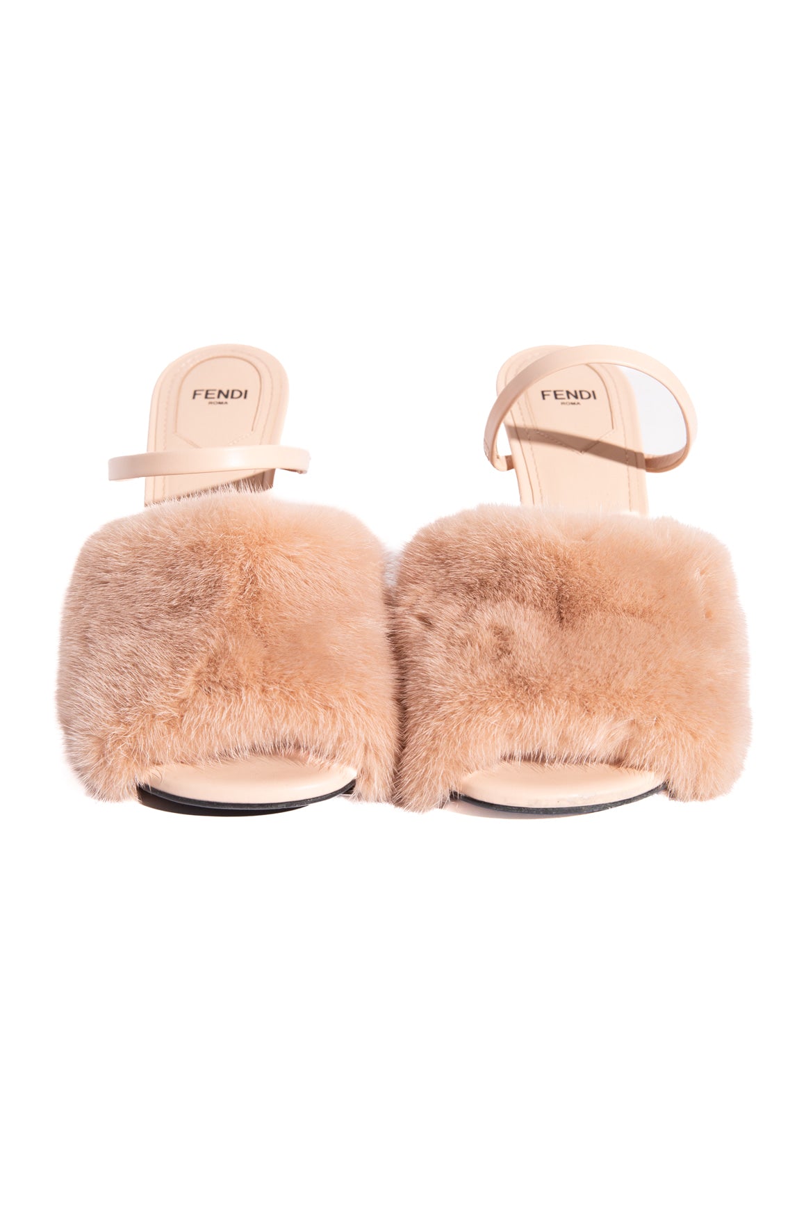 FENDI Pink Mink "Fendi First" Heels (Sz. 39)