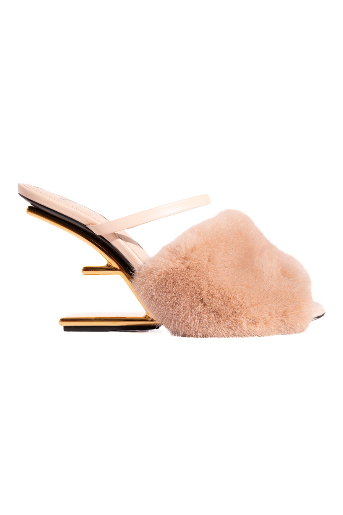 FENDI Pink Mink "Fendi First" Heels (Sz. 39)