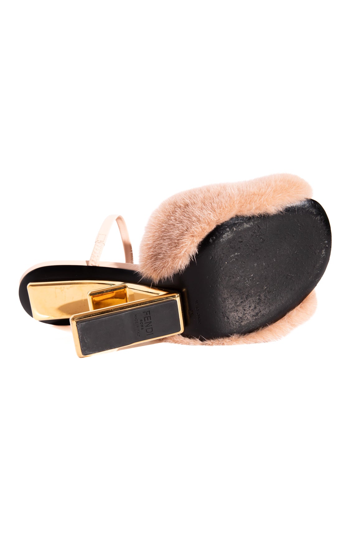FENDI Pink Mink "Fendi First" Heels (Sz. 39)