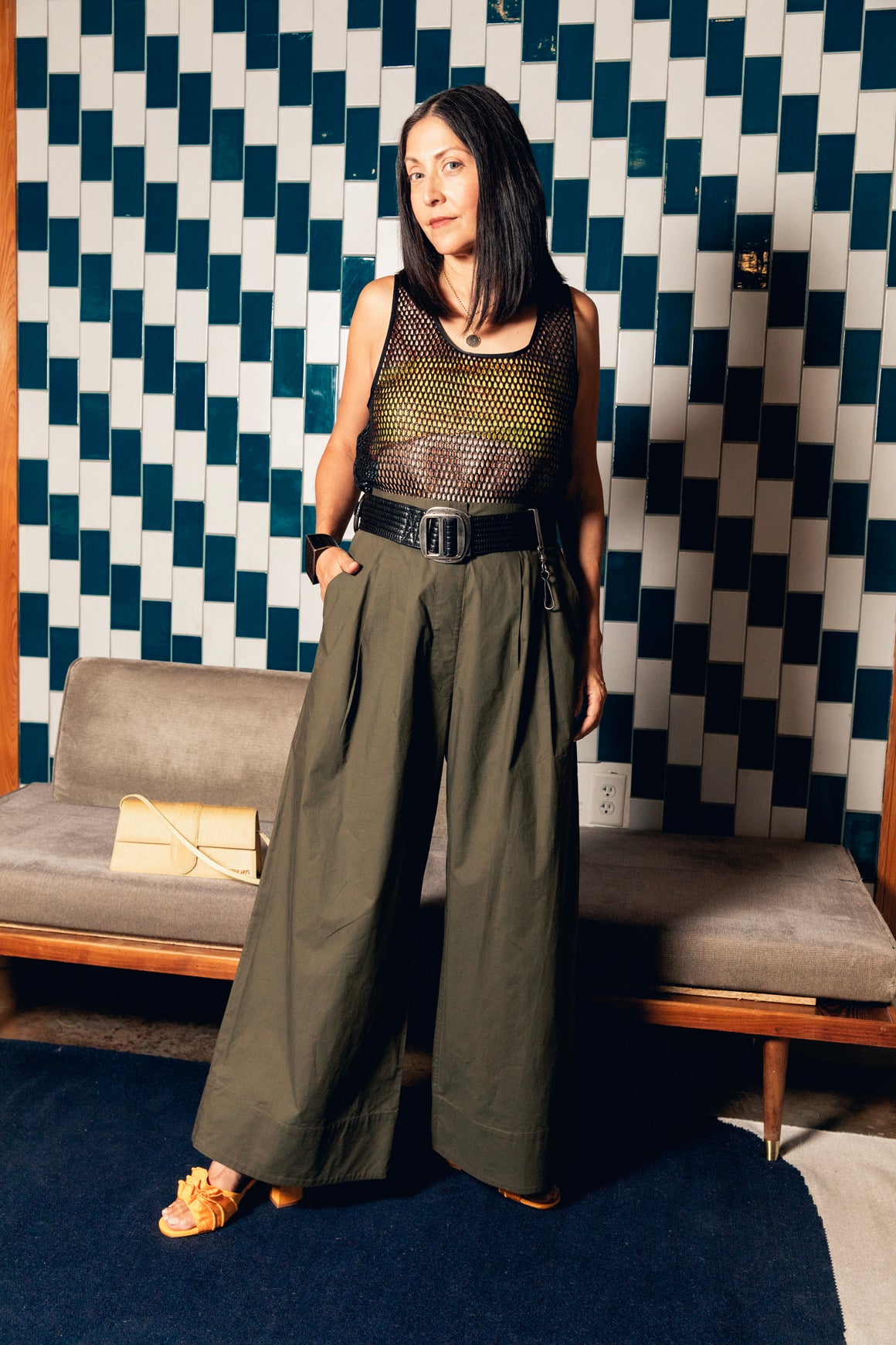 RACHEL COMEY Hunter Green Wide Leg Trousers (Sz. S)