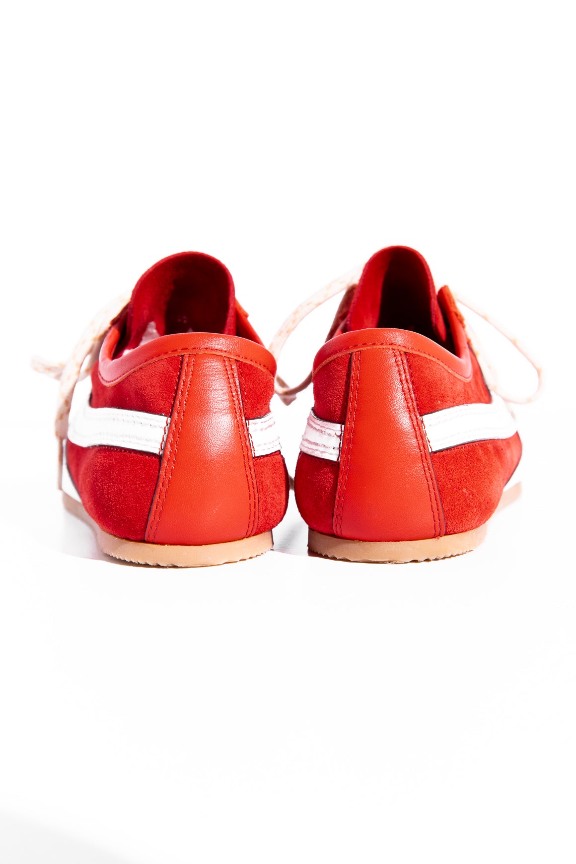 DRIES VAN NOTEN Red Suede Sneakers (Sz. 38)
