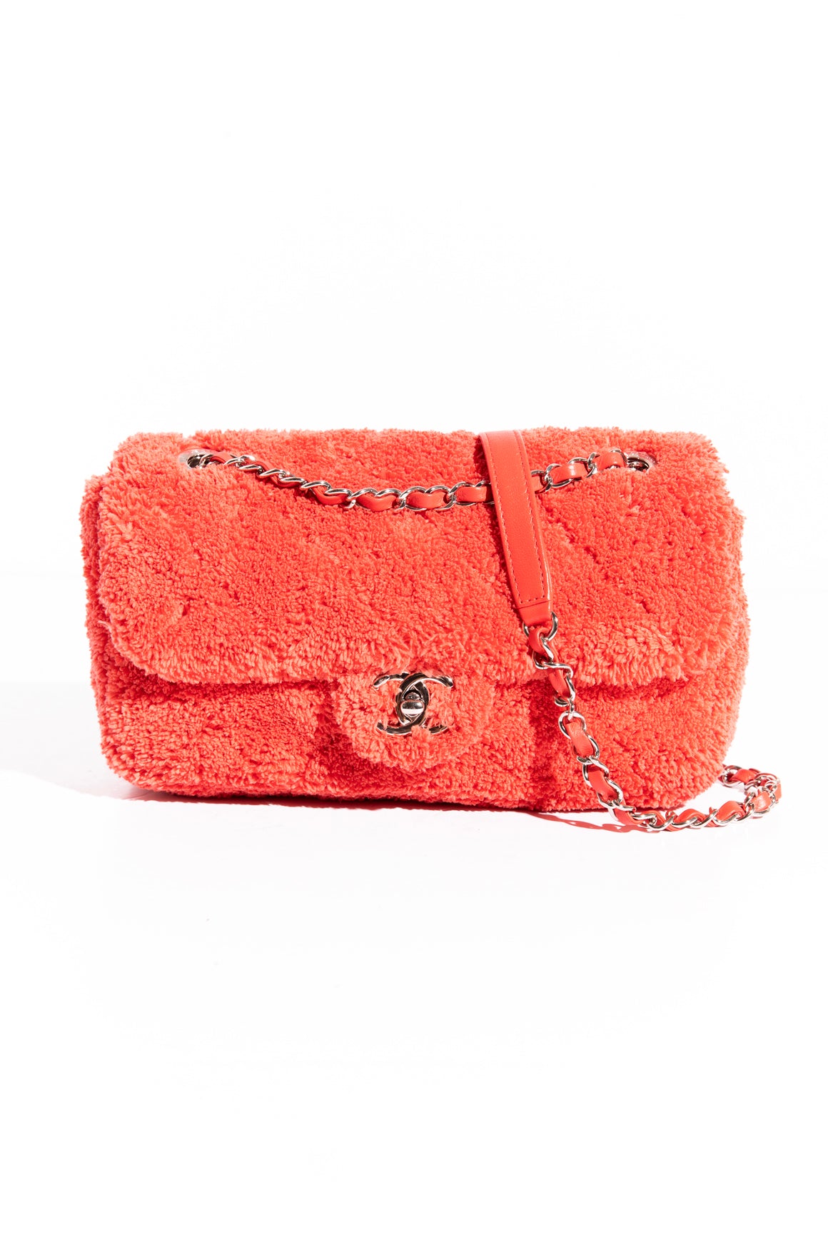 2019 CHANEL Pink Coco Fuzzy Flap Bag