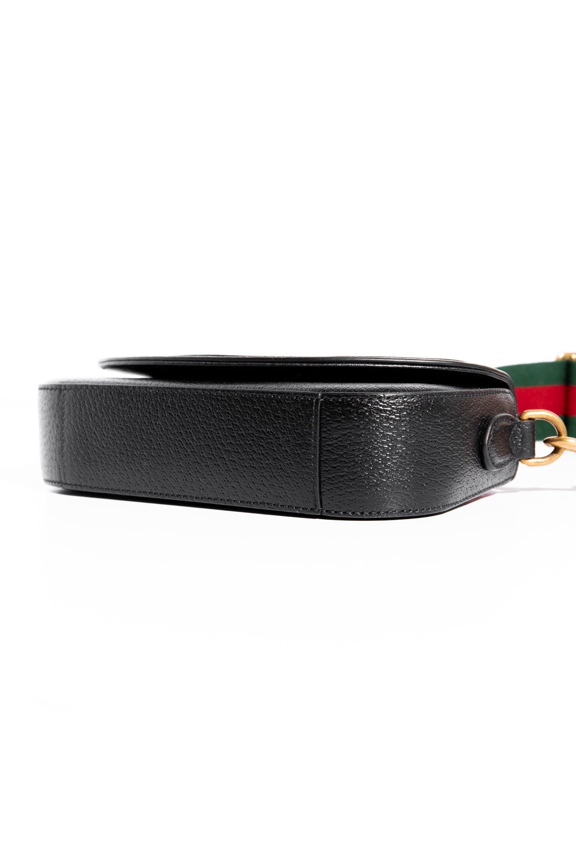 GUCCI X ADIDAS Black & White Leather Mini Shoulder Bag