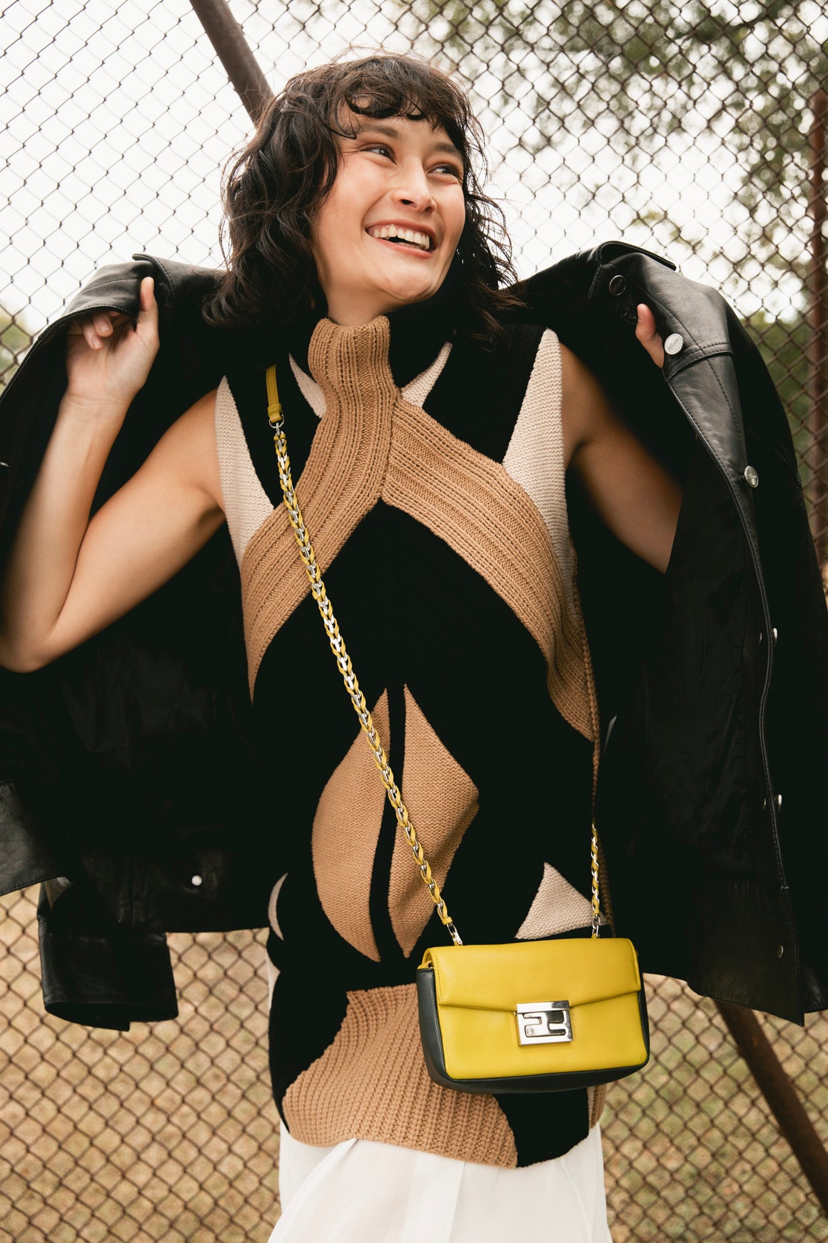 GIVENCHY Mock Neck Longline Sweater Vest (Sz.XS)