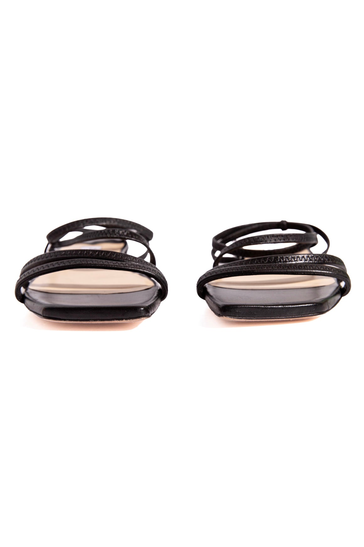 JIMMY CHOO Black Strappy Sandals (Sz. 40.5)