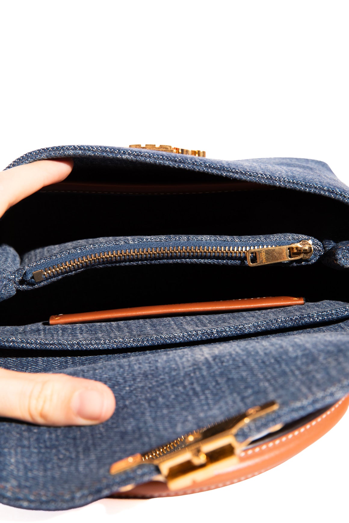 CELINE Denim Teen Nino Bag
