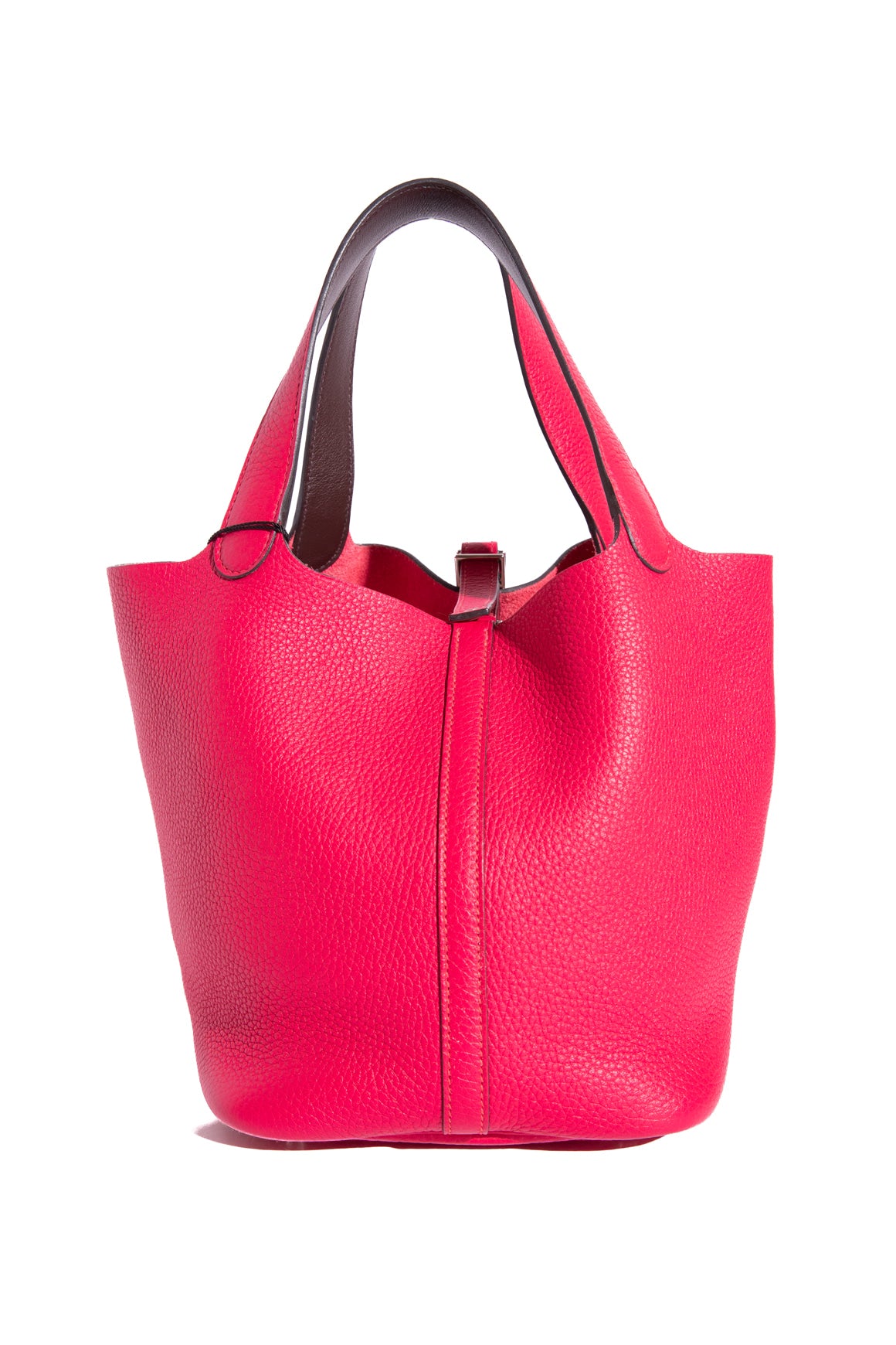 HERMES Rose Mexico Picotin MM Clemence
