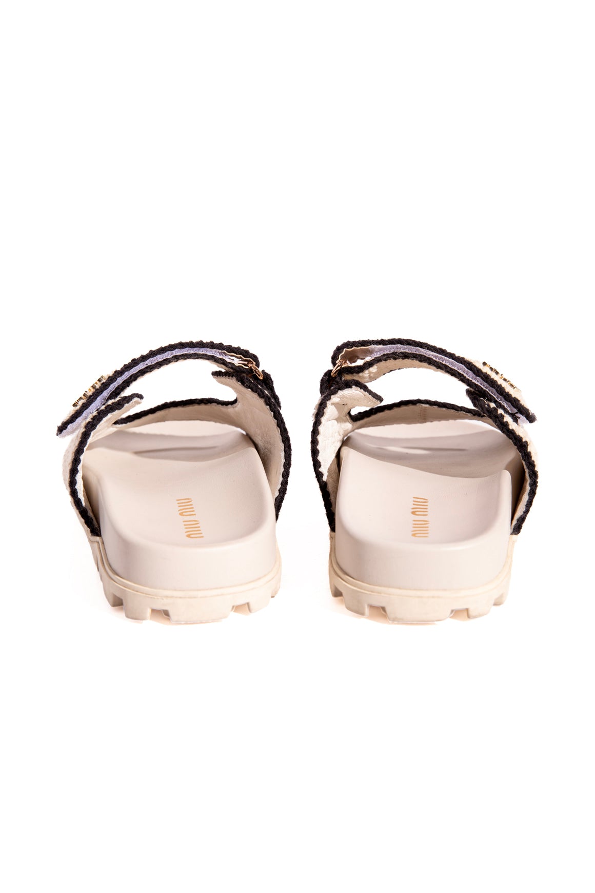 MIU MIU Crochet Knit Slides (Sz. 8)