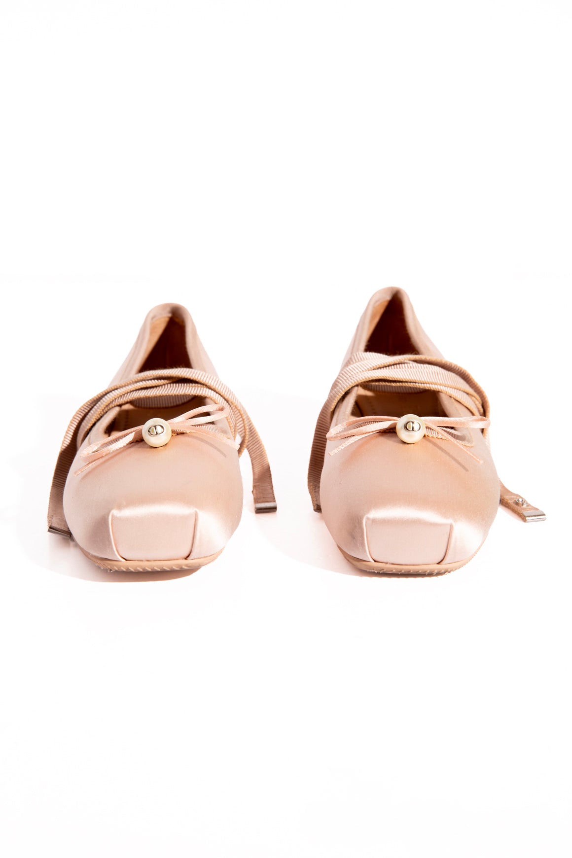 DIOR Pink Satin Ballet Flats (Sz. 36)