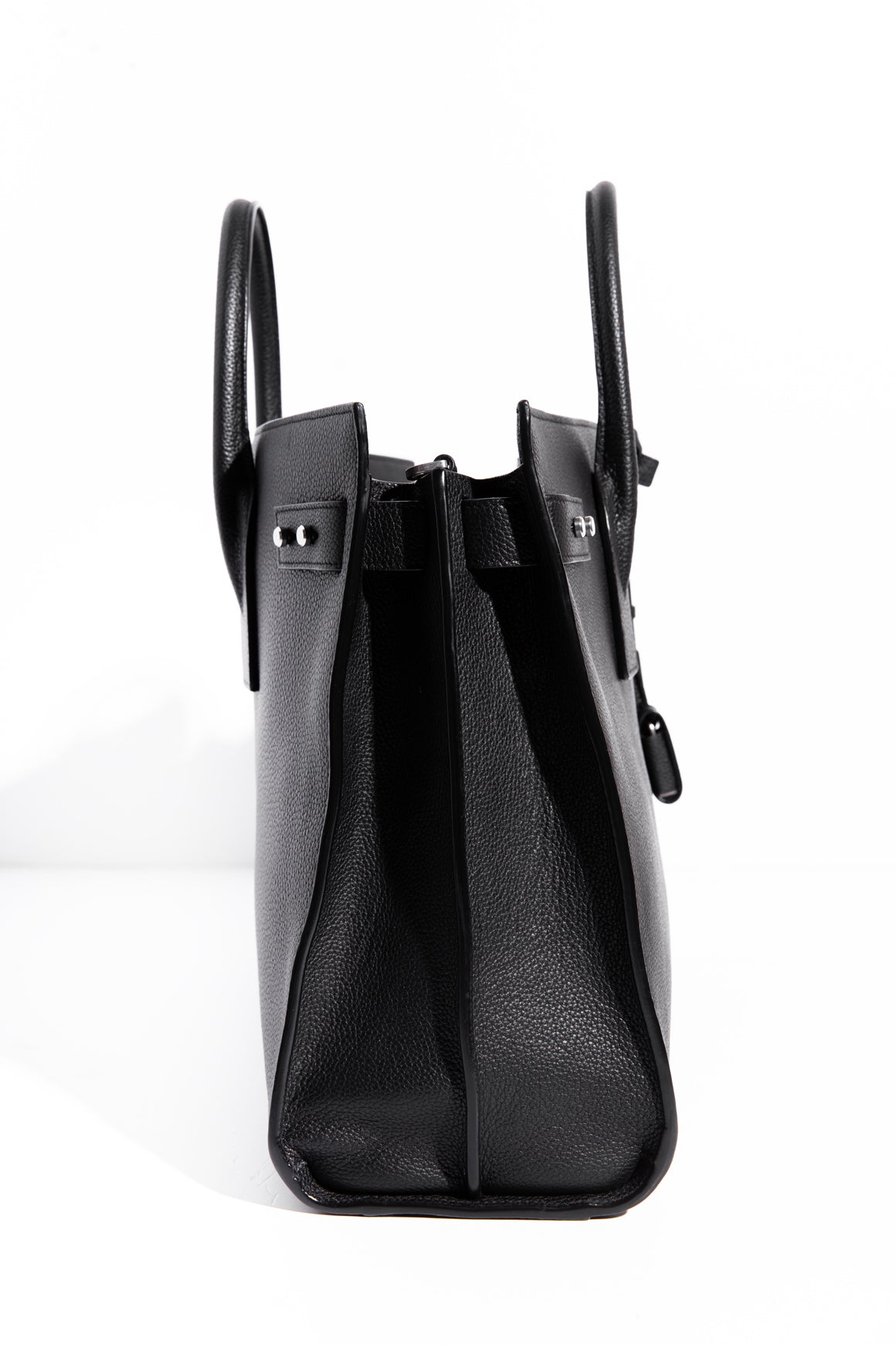 SAINT LAURENT Black Large Sac de Jour Tote