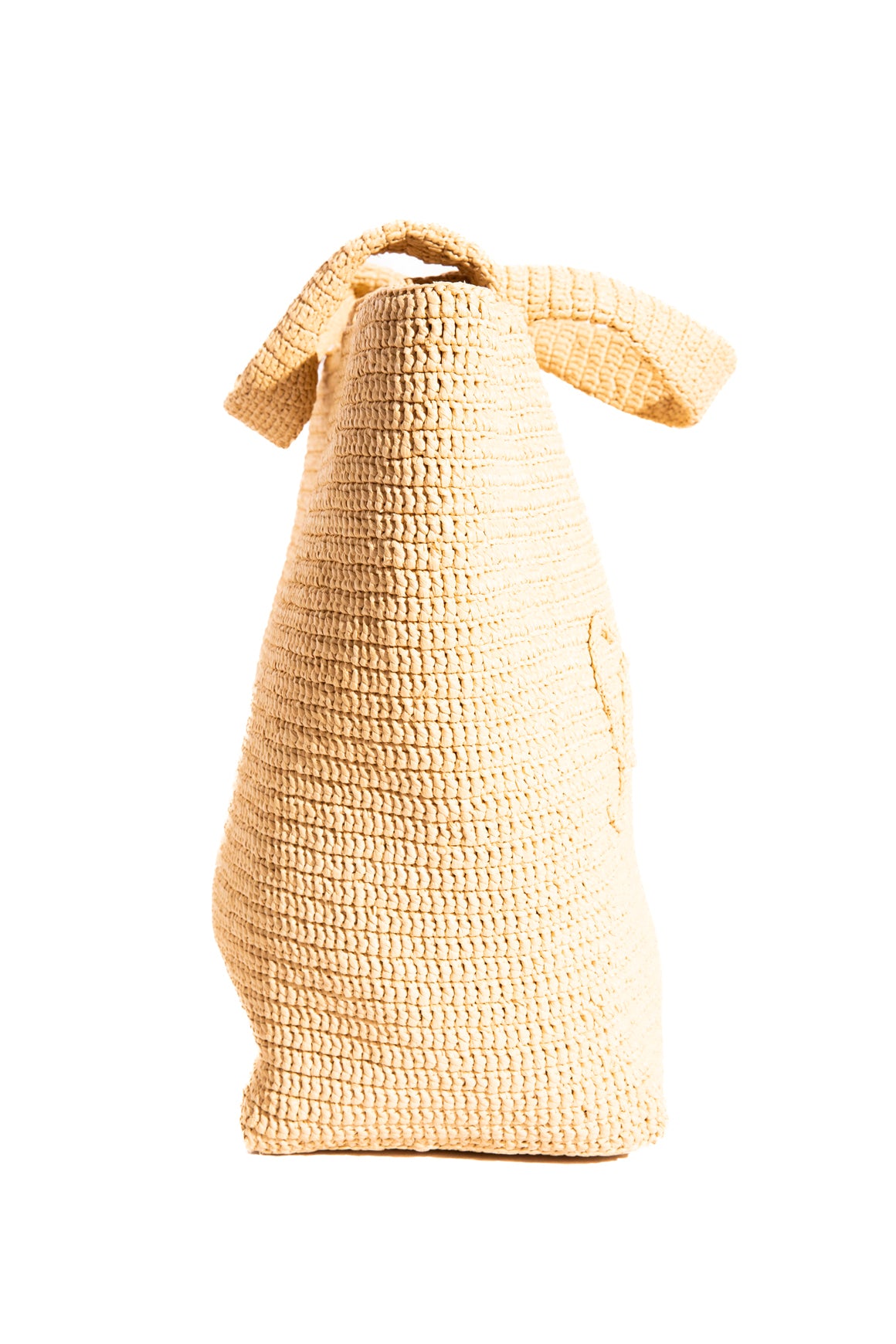 SAINT LAURENT Natural Raffia Large Tote