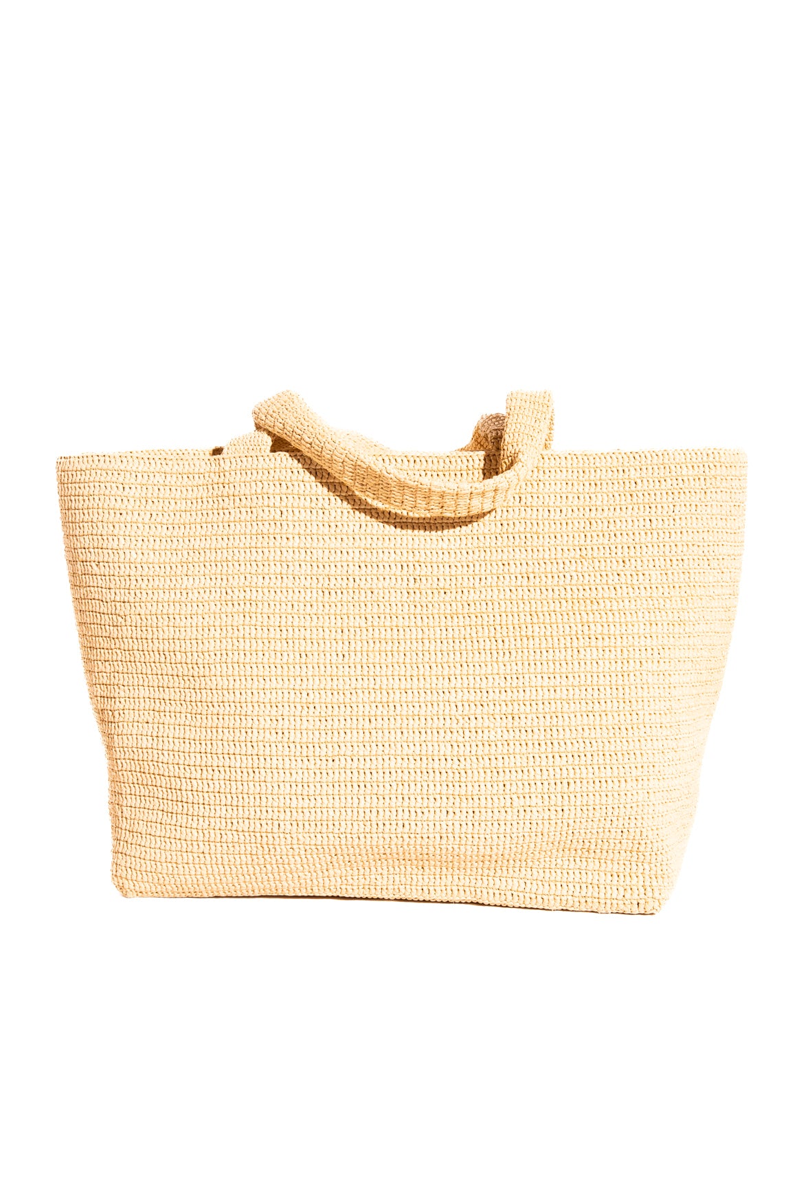 SAINT LAURENT Natural Raffia Large Tote