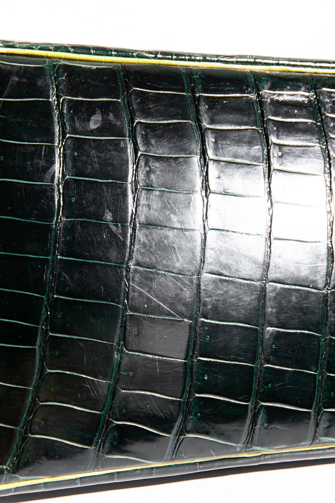 HERMES Birkin 35 In Shiny Porosus Crocodile