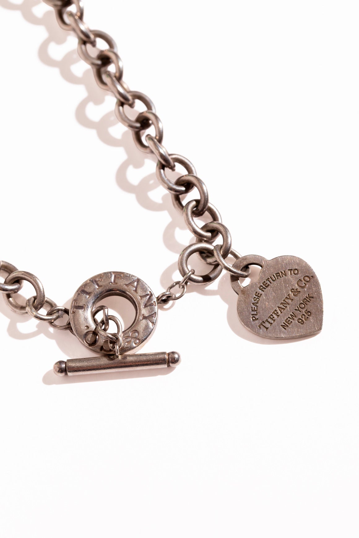 TIFFANY & CO. Heart Dog Tag Choker Necklace