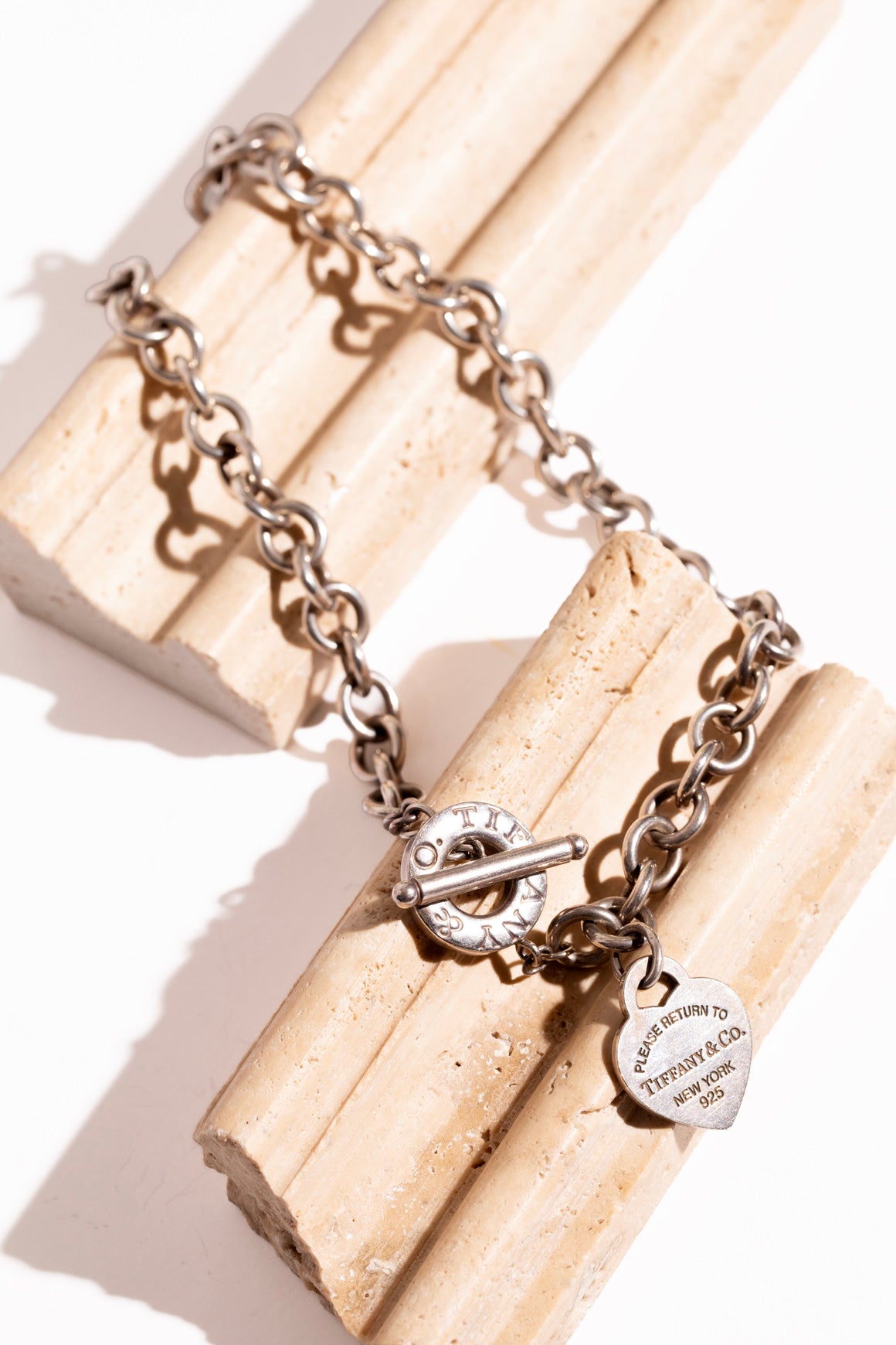 TIFFANY & CO. Heart Dog Tag Choker Necklace