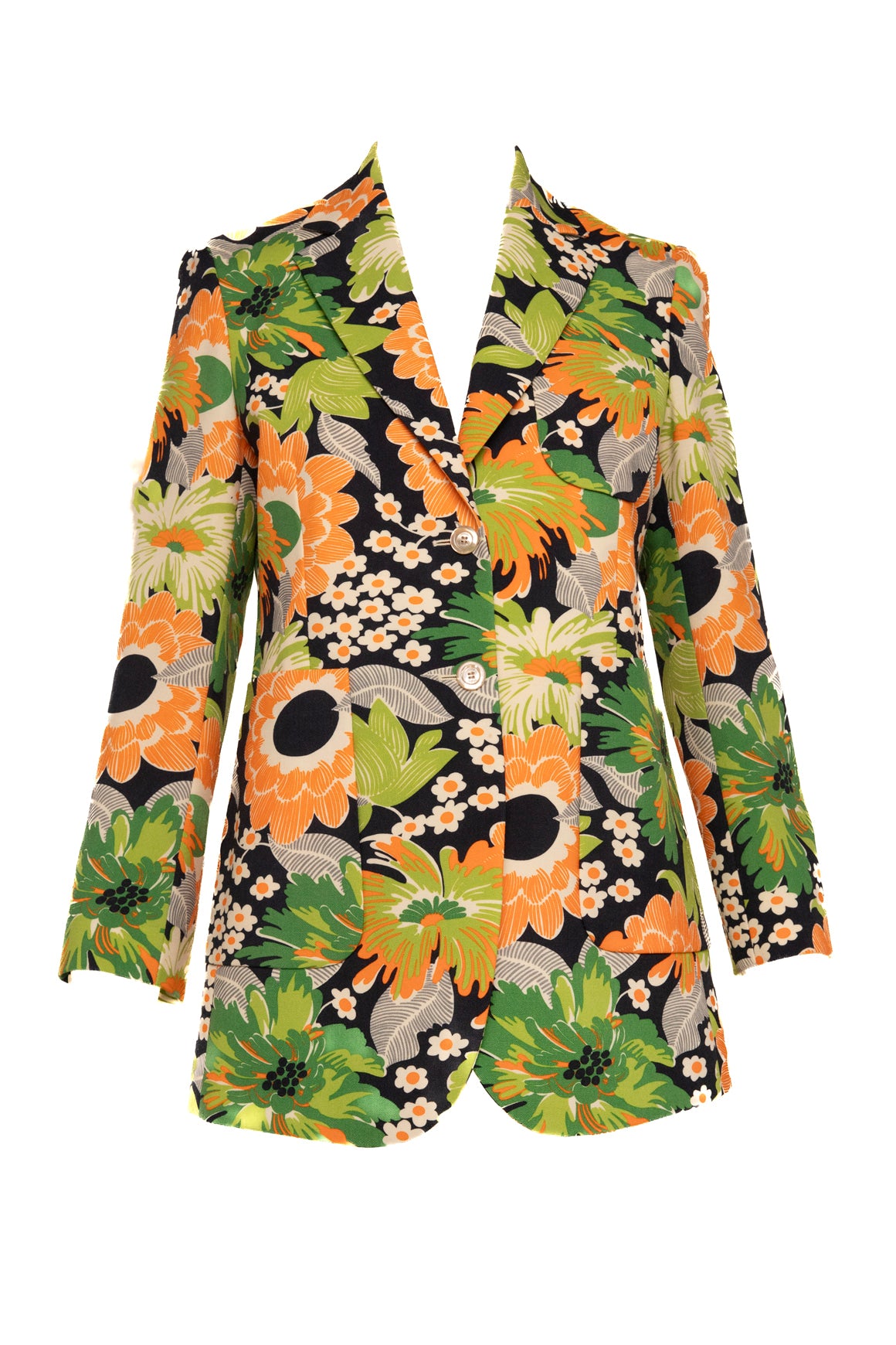 GUCCI Floral Longline Blazer (Sz. 42/6)