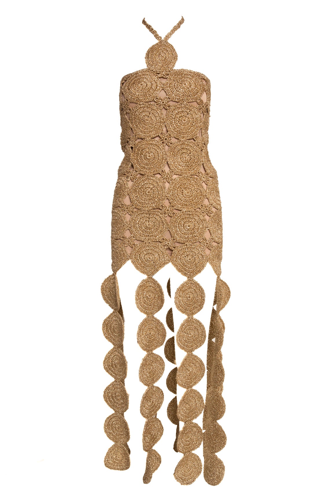 SIMON MILLER Crochet Fringe Dress (Sz. XS)