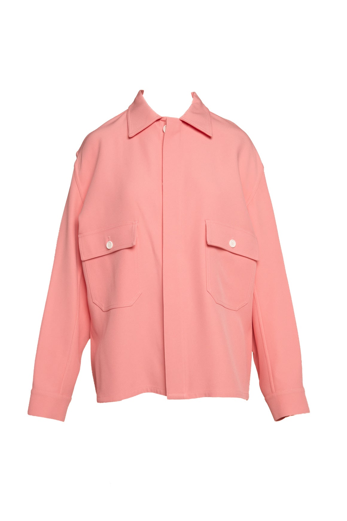 PLAN C Pink Pocket Oversized Shacket (Sz. 38/2)
