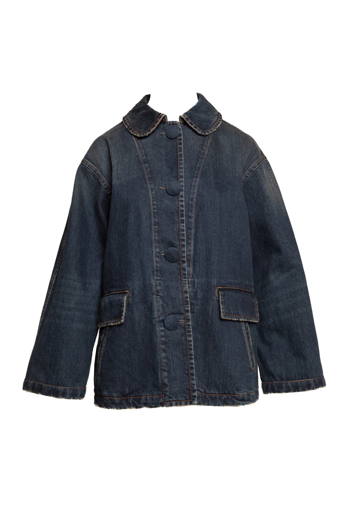 PRADA Indigo "Blouson" Denim Jacket (Sz. 42/6)