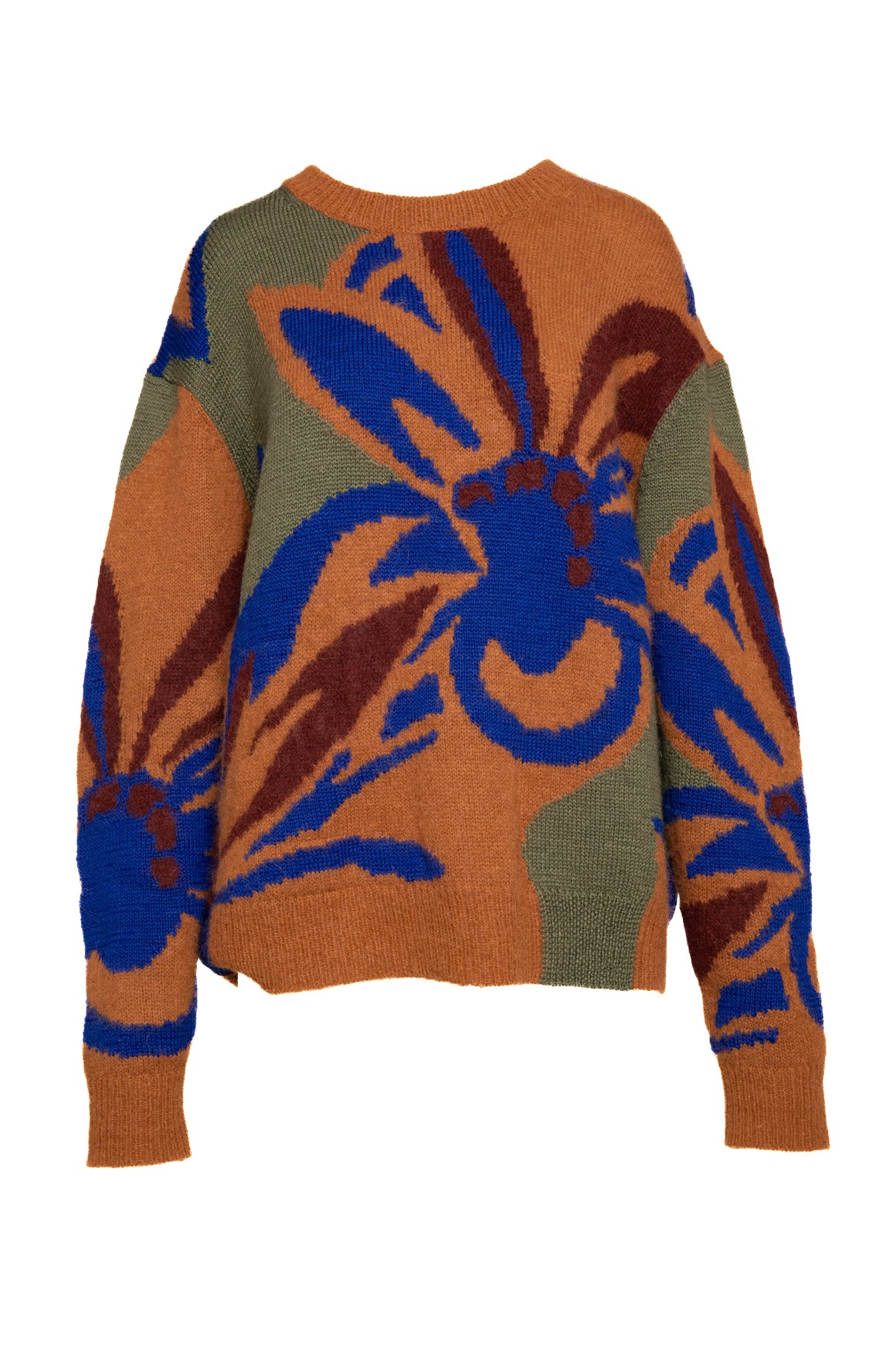 DRIES VAN NOTEN Printed Alpaca Sweater (Sz. S)