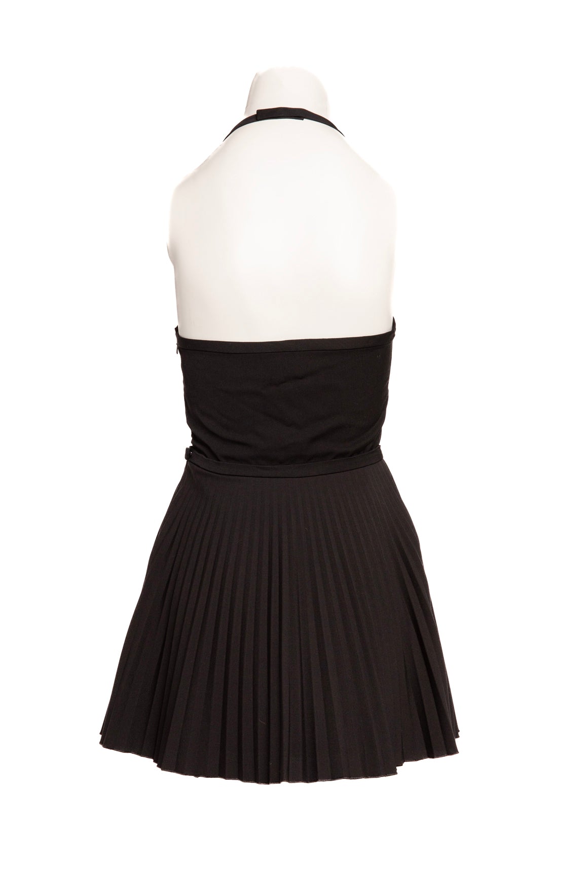COPERNI Black Halterneck Pleated Mini Dress (Sz. XS)