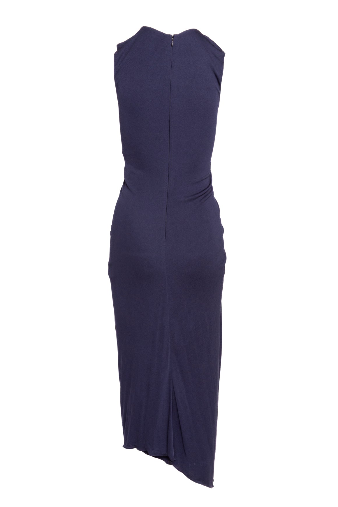 SIES MARJAN Navy Side Ruched Maxi Dress (Sz. S)