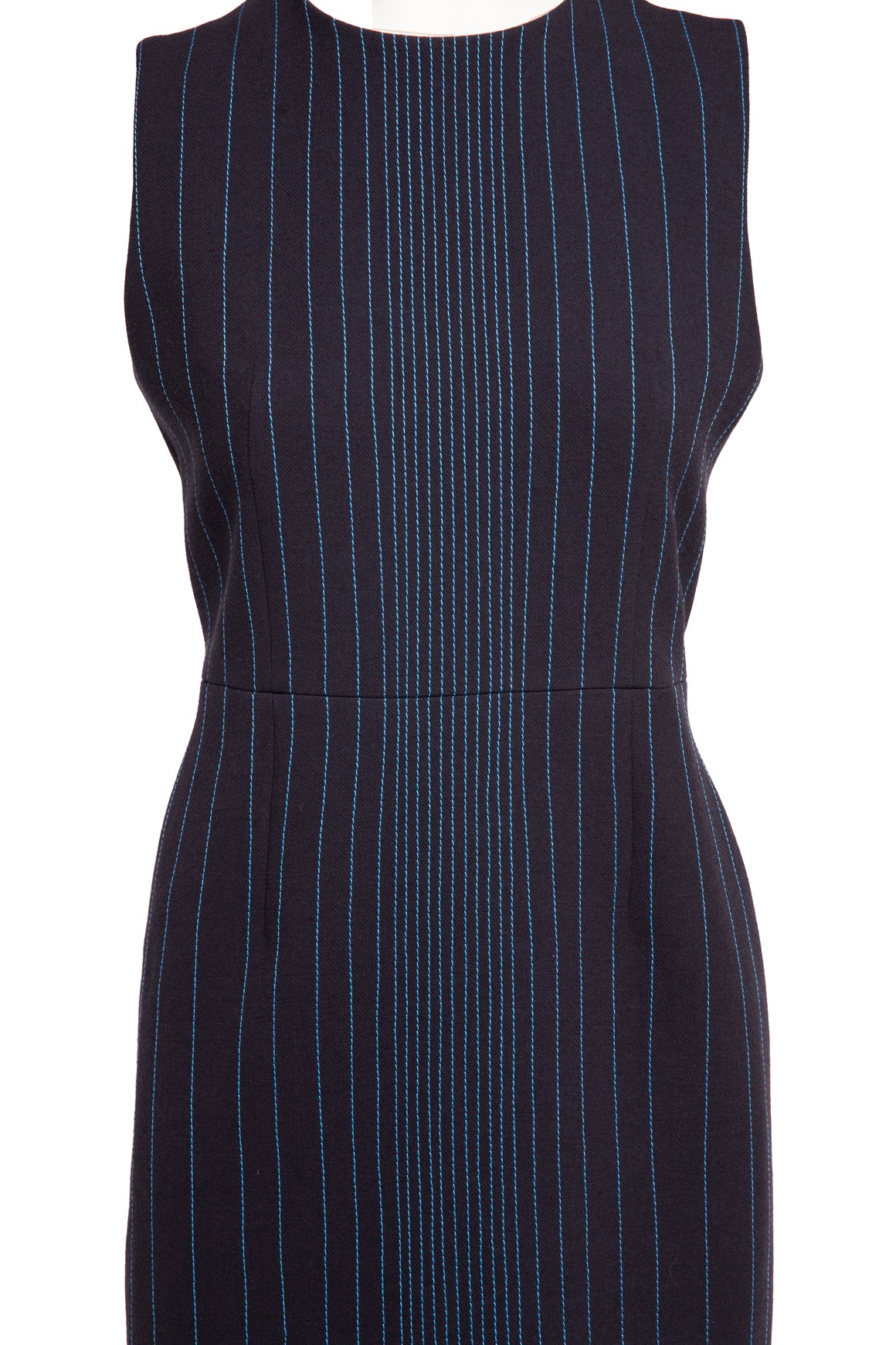 MARNI Navy Stitch Detailed Mini Shift Dress (Sz. M)