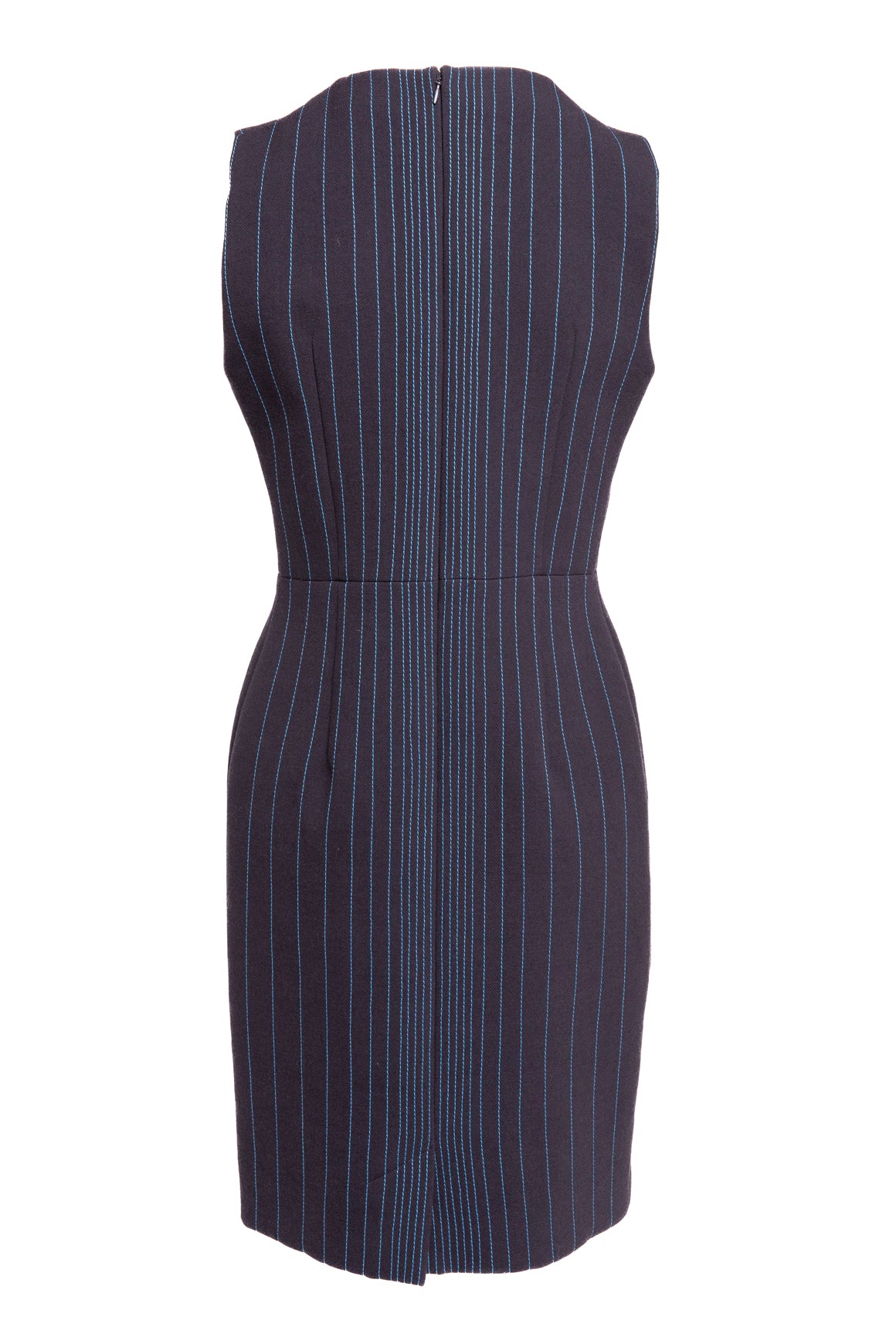 MARNI Navy Stitch Detailed Mini Shift Dress (Sz. M)