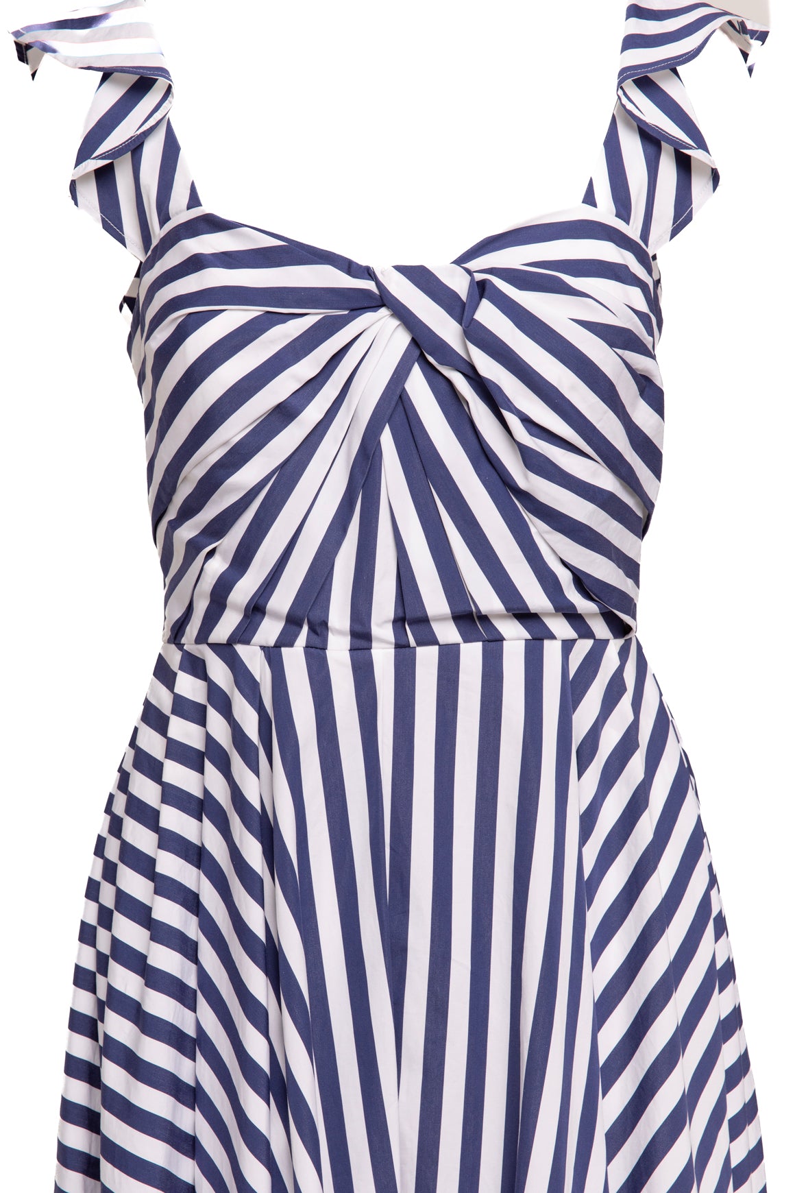 JASON WU COLLECTION Navy Striped "Wude" Midi Dress (Sz. M)